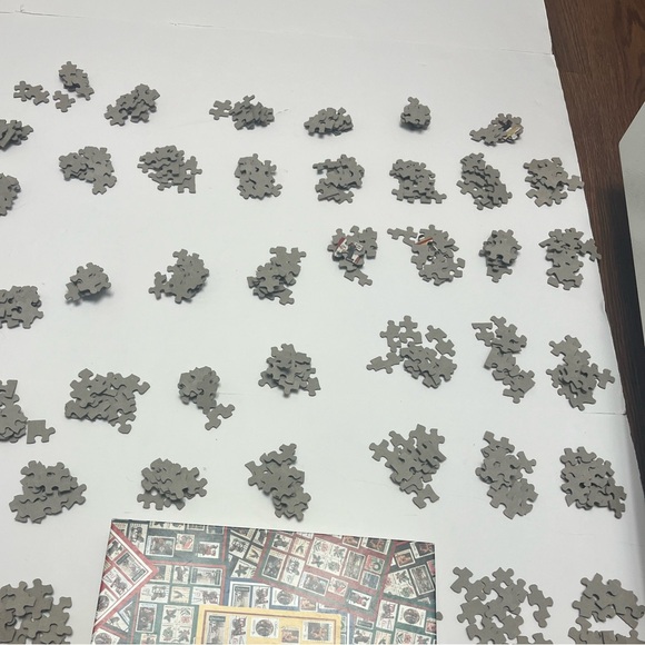 Hallmark ⚜️🧩⚜️ Stamps Jigsaw Puzzle 500 Pieces USPS Holiday Traditions 1997 - Picture 14 of 14